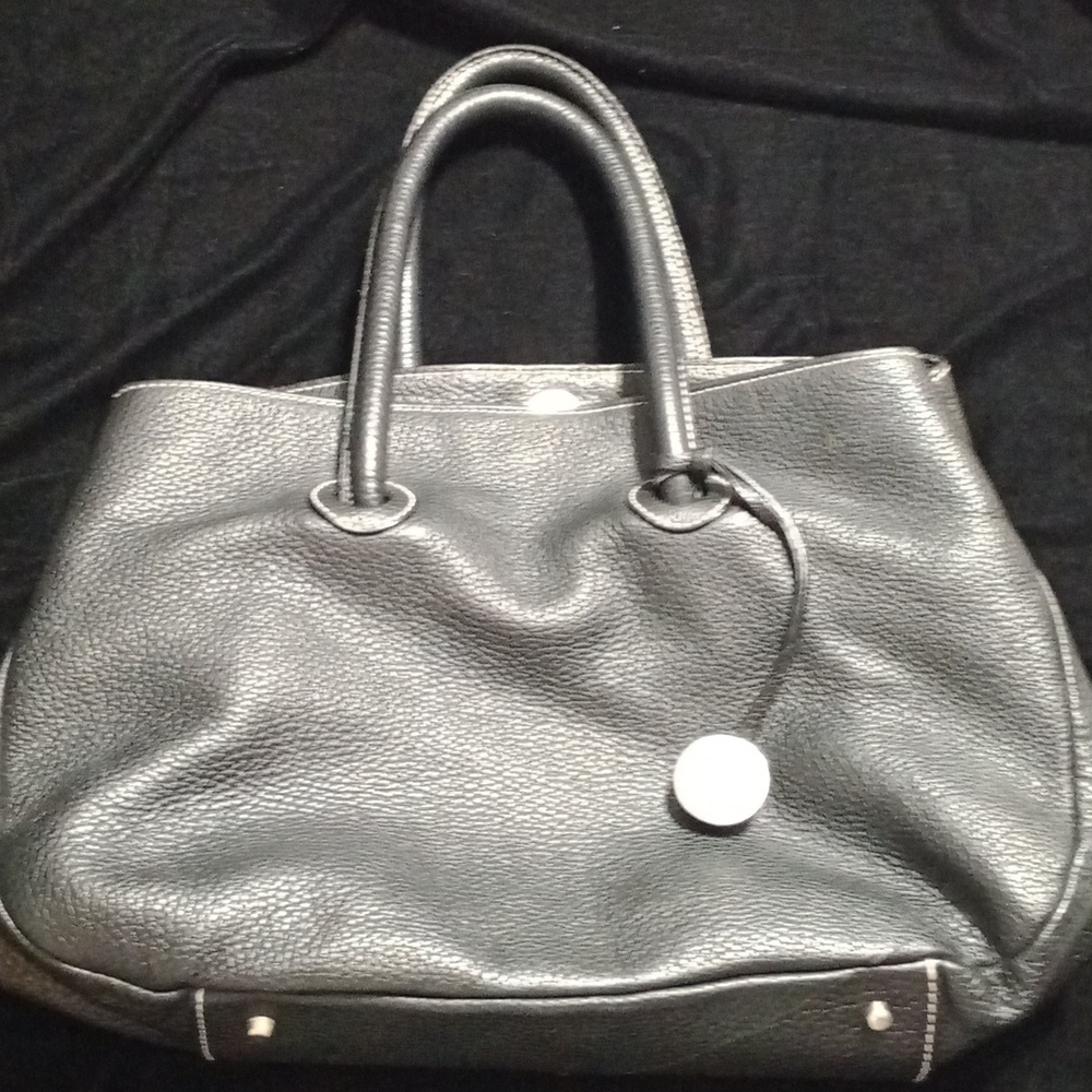 Furla Black Leather Tote Bag